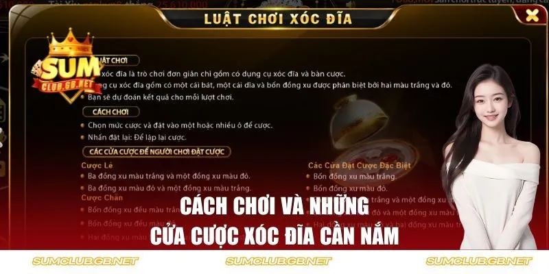 Cách chơi và những cửa cược xóc đĩa cần nắm