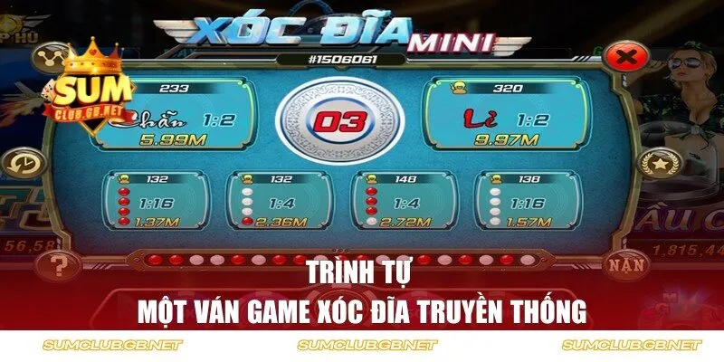 Trình tự diễn ra một ván game xí ngầu truyền thống
