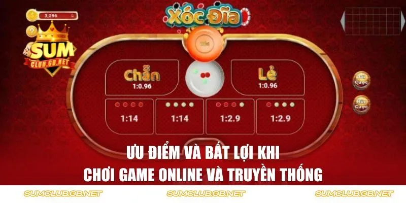 Ưu điểm và bất lợi khi chơi game online và truyền thống
